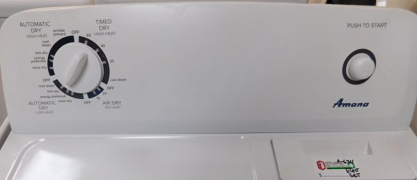 AMANA ELECTRIC SET- SUPER CAPACITY - WASHER AND DRYER- SET PRODUCT ID#A-634 - Image 11