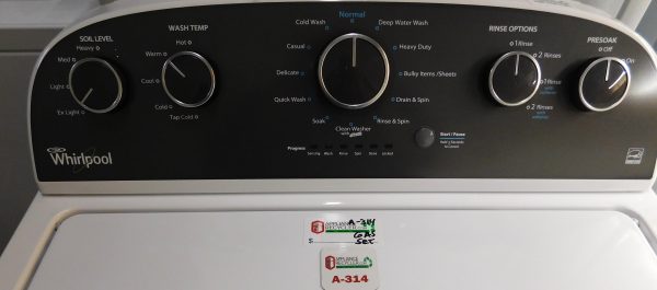 WHIRLPOOL- KING SIZE CAPACITY PLUS -WASHER AND GAS DRYER- SET PRODUCT ID#A- 314 - Image 5