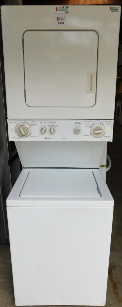 STACK KENMORE WASHER & DRYER (24 INCH- 220 VOLT ELECTRIC) A-251
