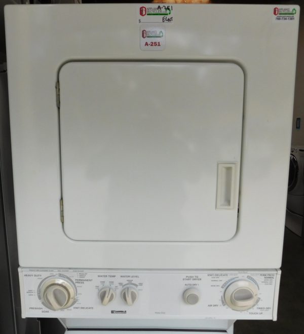 STACK KENMORE WASHER & DRYER (24 INCH- 220 VOLT ELECTRIC) A-251 - Image 2