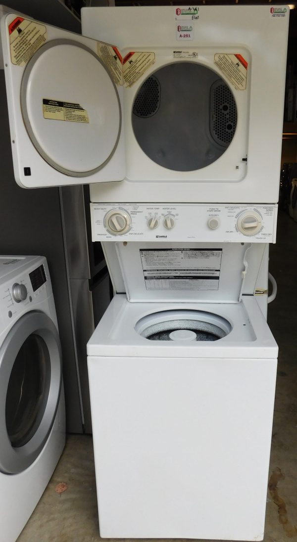 STACK KENMORE WASHER & DRYER (24 INCH- 220 VOLT ELECTRIC) A-251 - Image 4