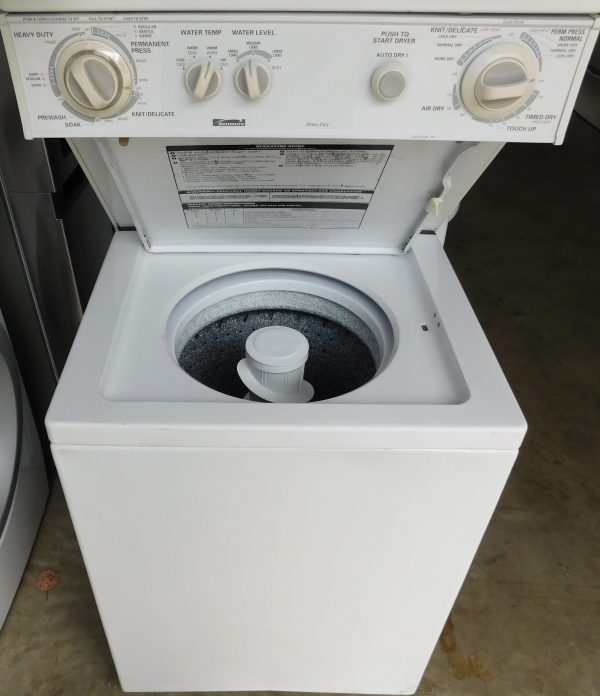 STACK KENMORE WASHER & DRYER (24 INCH- 220 VOLT ELECTRIC) A-251 - Image 6