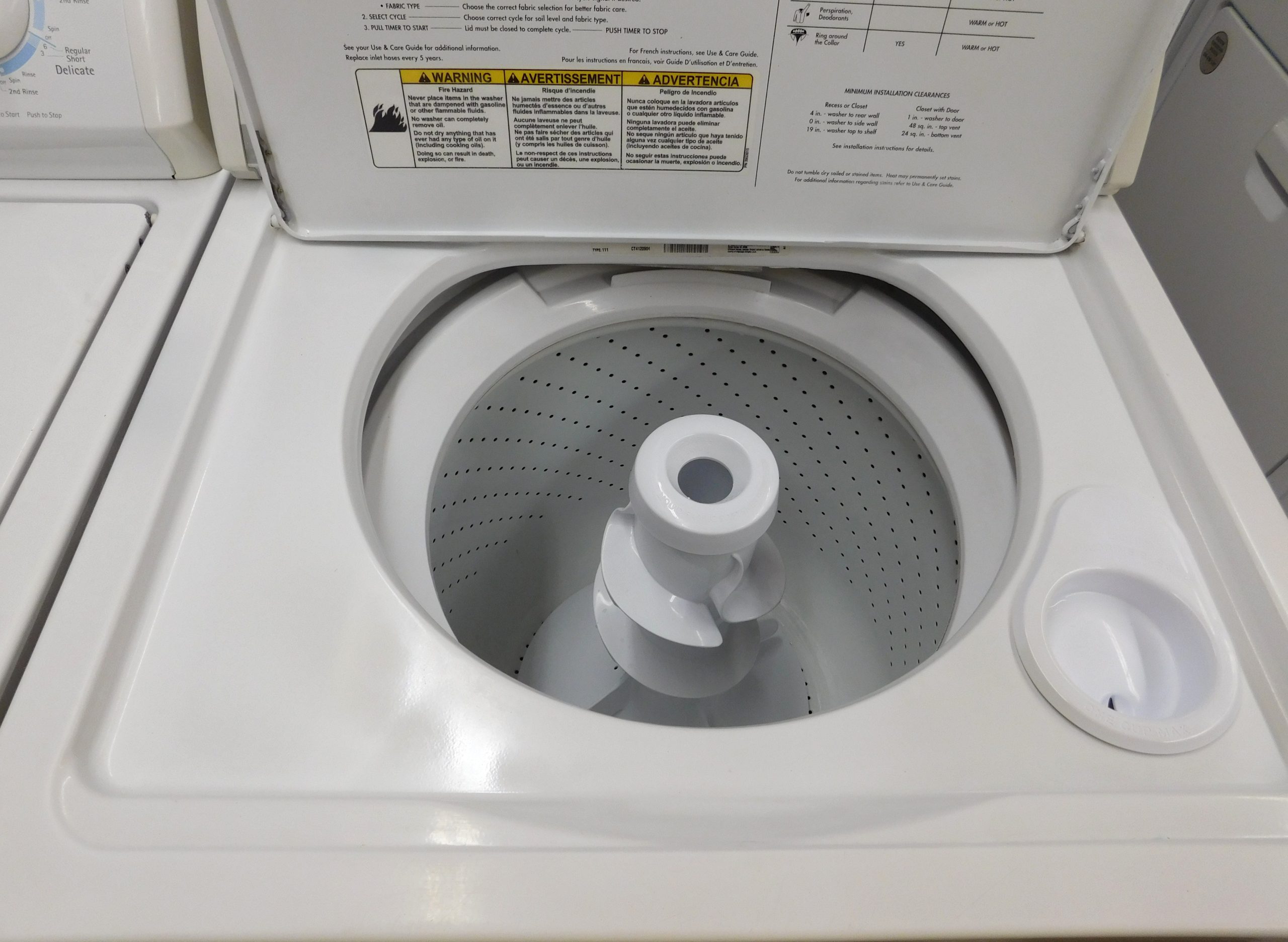 WHIRLPOOL WASHER- KING SIZE CAPACITY- HEAVY DUTY WASHER- PRODUCT ID#A-663 - Image 5