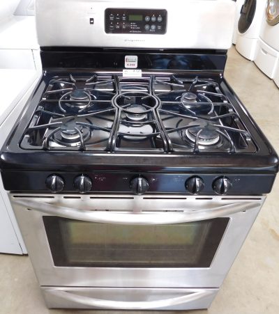 STOVE- FRIGIDAIRE (BLACK & STAINLESS STEEL) - (CONVECTION) GAS   PRODUCT ID#A-614