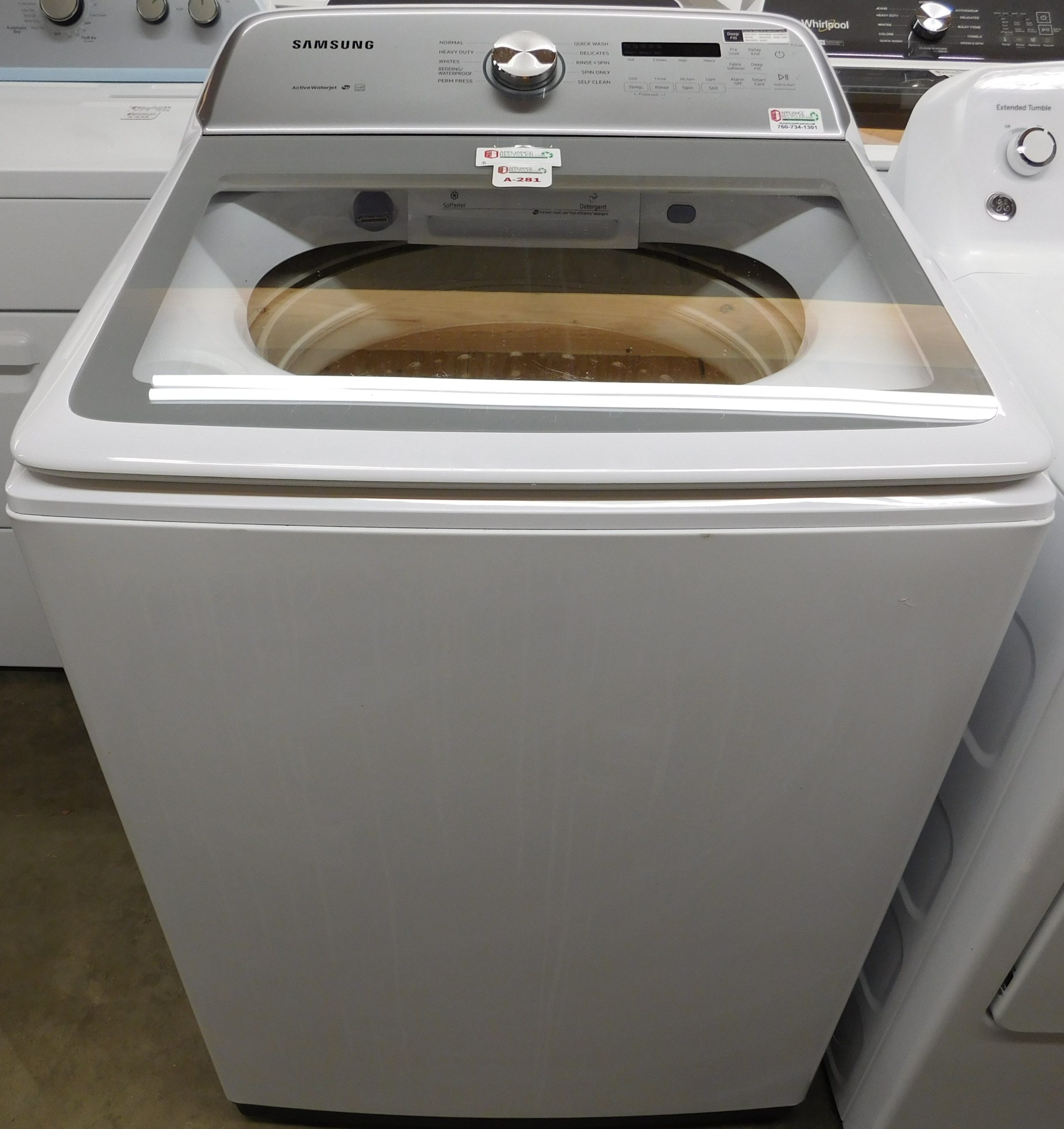 WASHER- SAMSUNG SUPER KING SIZE CAPACITY- HEAVY DUTY WASHER- PRODUCT ID#A-281