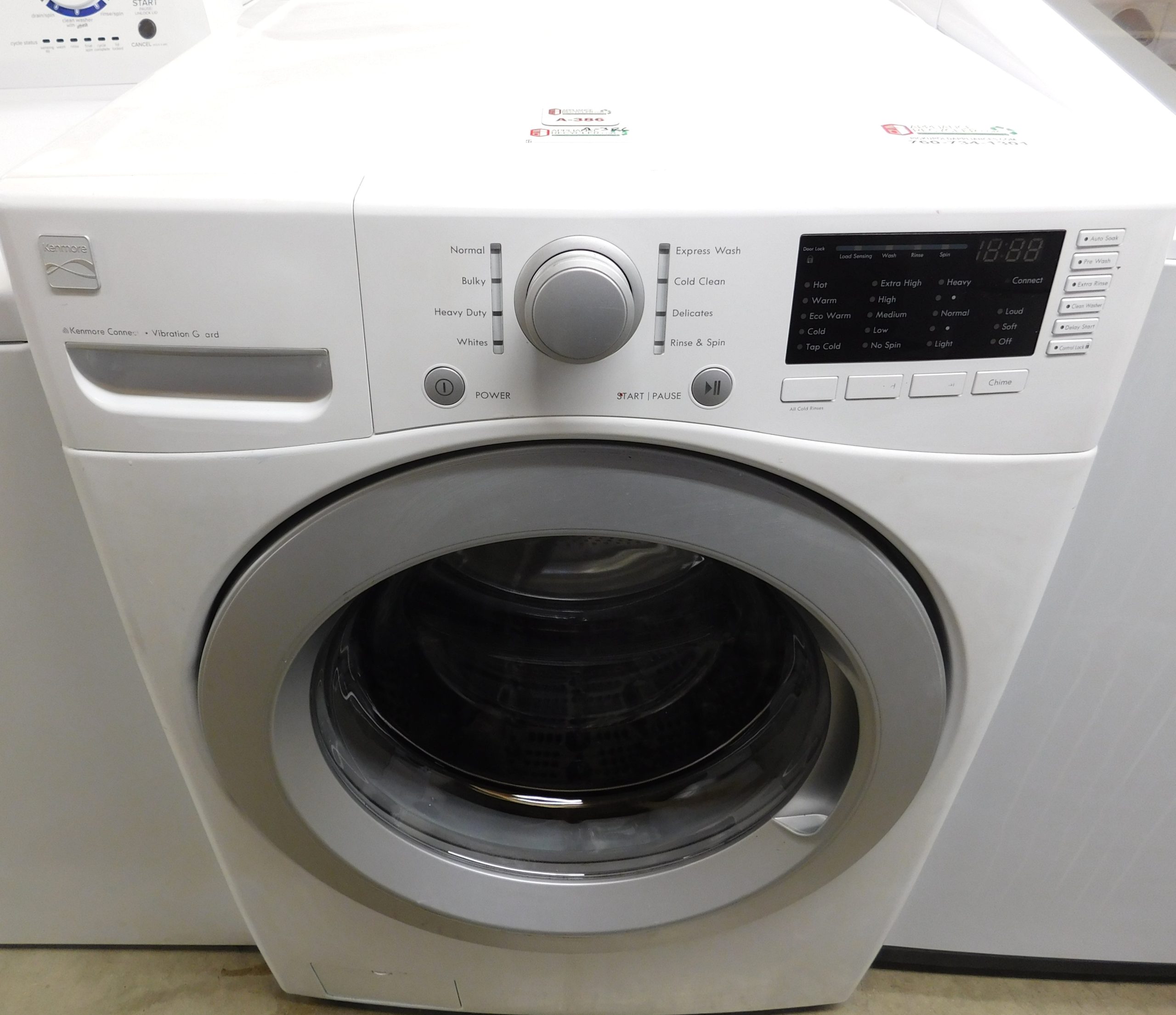 FRONT LOAD- KENMORE (KING SIZE) FRONT LOAD WASHER - A-386 (FRONT LOAD) - Image 2