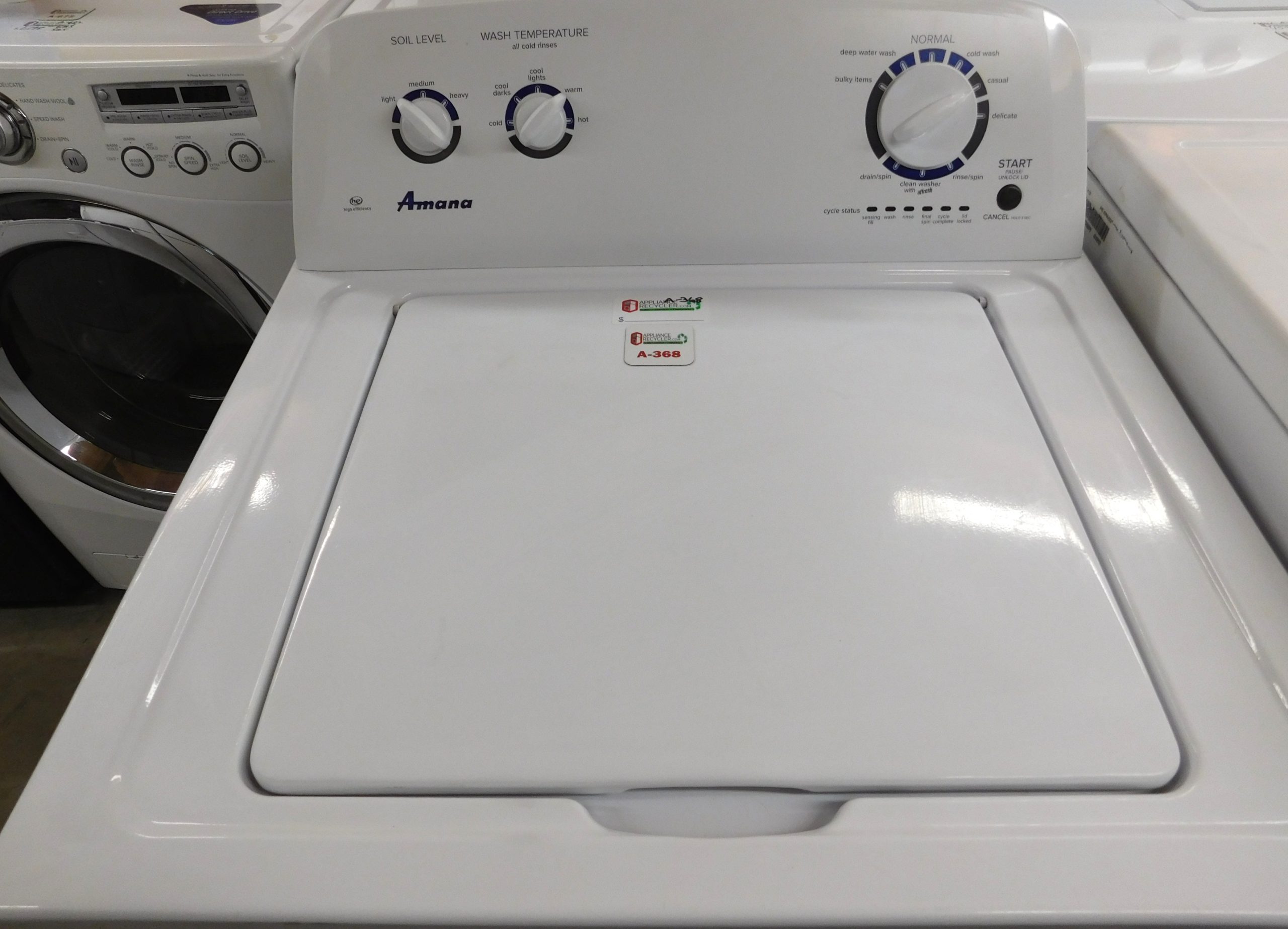 AMANA WASHER- SUPER CAPACITY- HEAVY DUTY WASHER- PRODUCT ID#A-368 (Copy) - Image 2