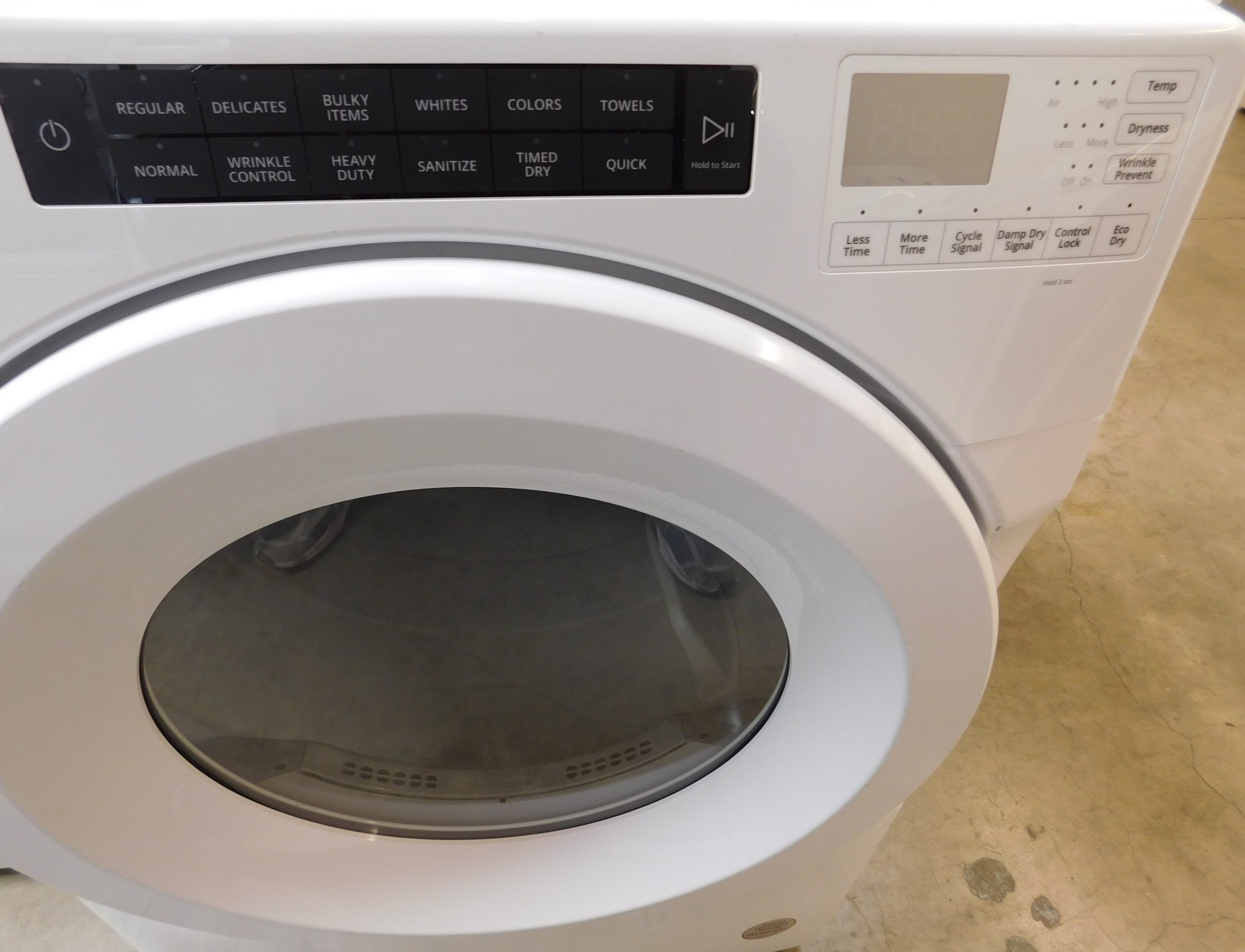 FRONT LOAD- AMANA ELECTRIC (ALMOST NEW) (MADE-BY-WHIRLPOOL) DRYER A-392 (FRONT LOAD) - Image 2