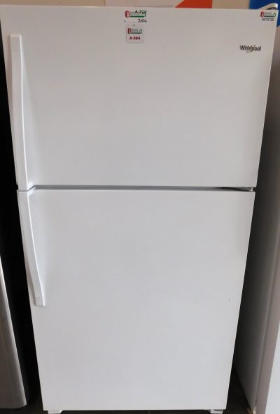 21 CU. FT. (GLASS SHELVES) WHIRLPOOL TOP FREEZER REFRIGERATOR  A-654