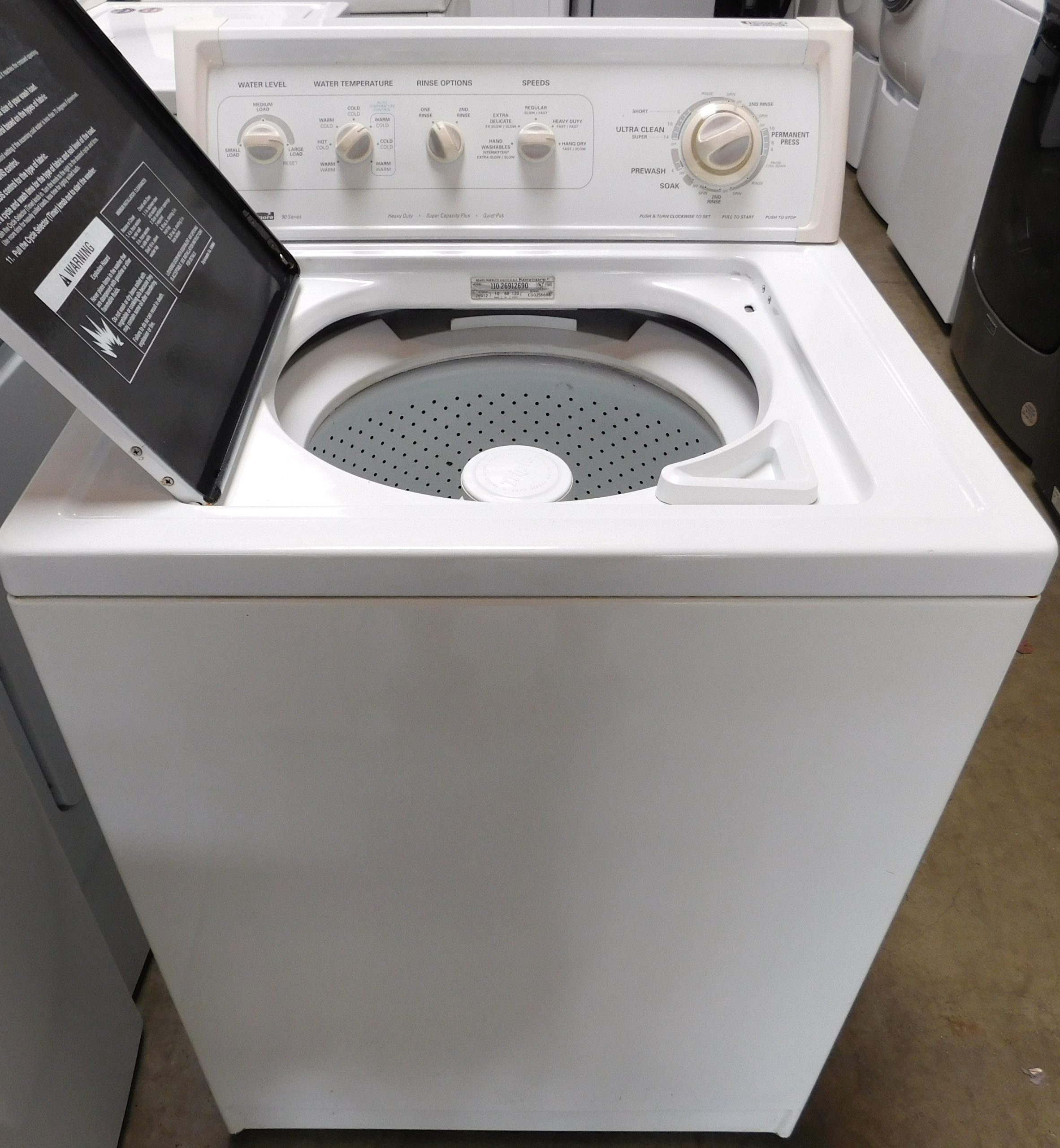 KENMORE WASHER- SUPER CAPACITY- HEAVY DUTY WASHER- PRODUCT ID#A-297 - Image 4