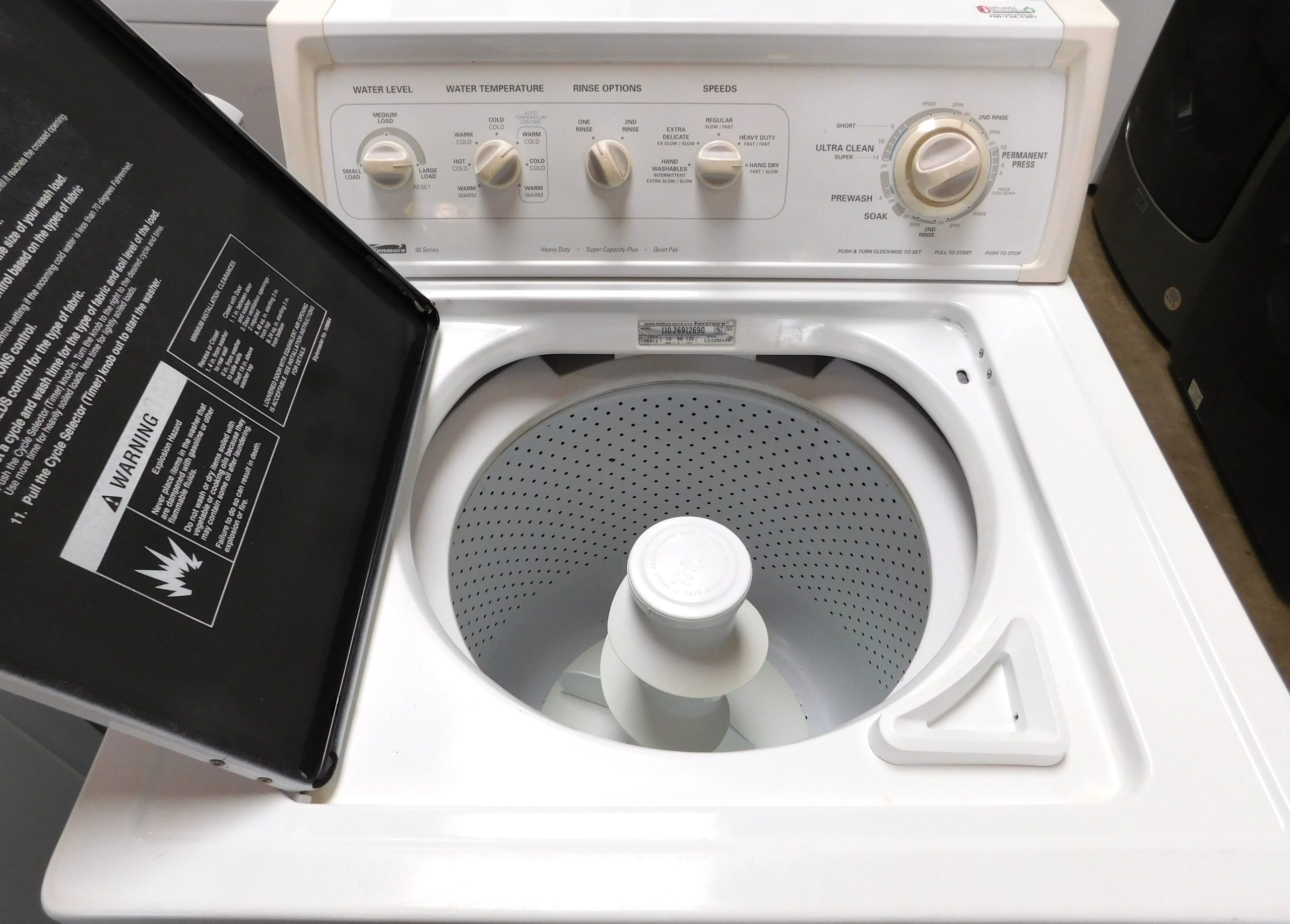 KENMORE WASHER- SUPER CAPACITY- HEAVY DUTY WASHER- PRODUCT ID#A-297 - Image 5