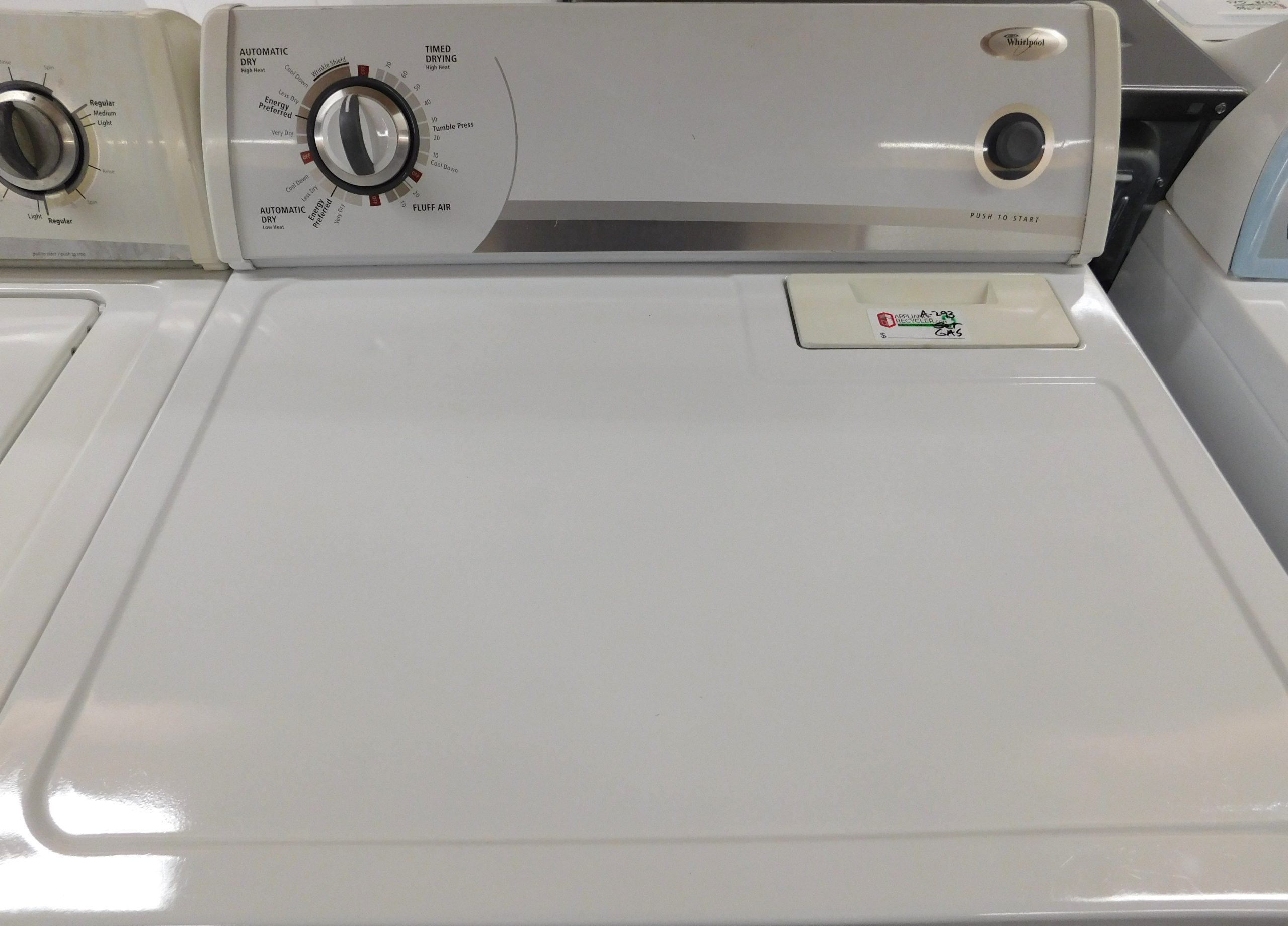 WASHER- WHIRLPOOL SUPER CAPACITY- HEAVY DUTY WASHER & GAS DRYER- PRODUCT ID#A-293 MICHAEL MARSHOCK DEL 11-14-25 - Image 10