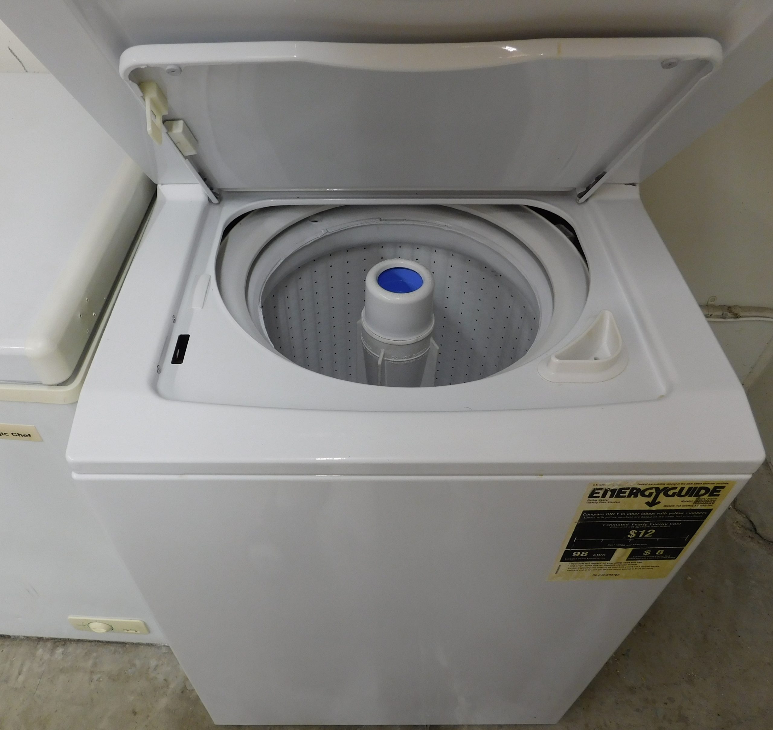 STACK GENERAL ELECTRIC WASHER & DRYER (24 INCH- 220 VOLT ELECTRIC) A-241 - Image 9
