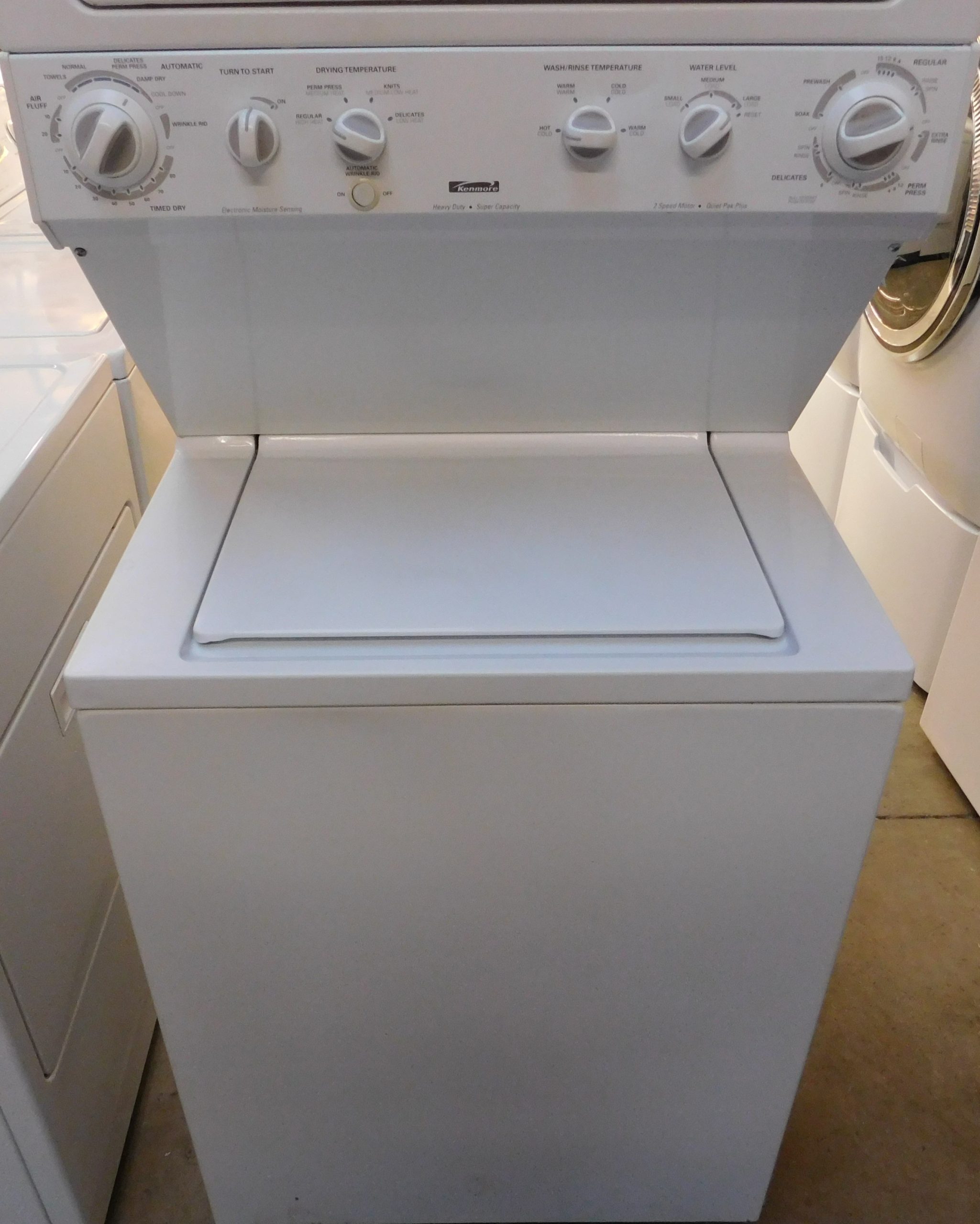 STACKED KENMORE (FULL SIZE) WASHER & (GAS) DRYER PRODUCT ID#A-405 - Image 3