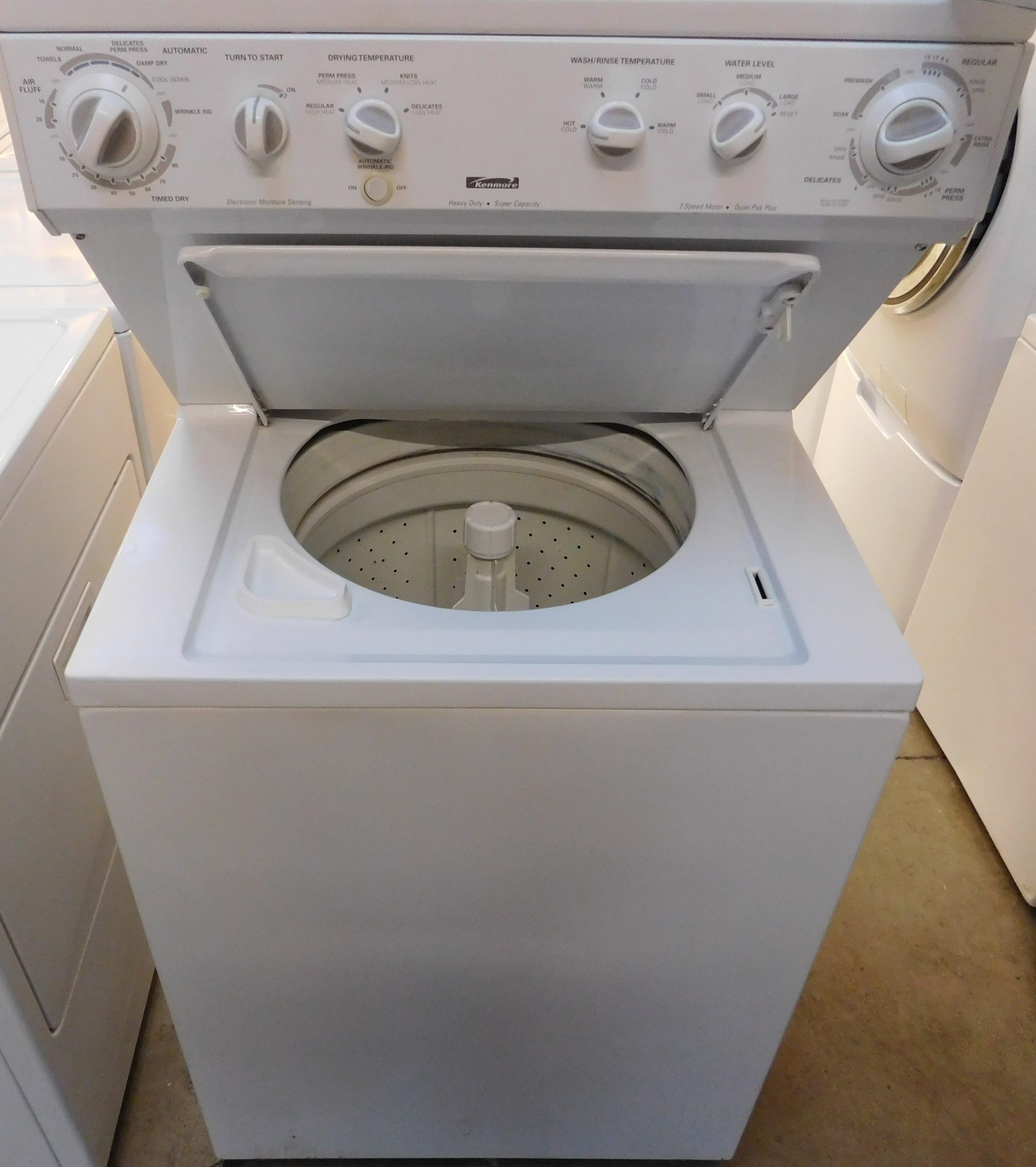 STACKED KENMORE (FULL SIZE) WASHER & (GAS) DRYER PRODUCT ID#A-405 - Image 7