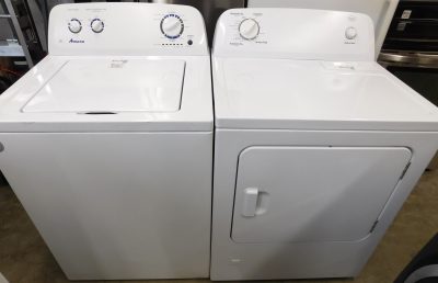 AMANA - WASHER AND ROPER GAS DRYER (SUPER CAPACITY) - SET PRODUCT ID#A-368