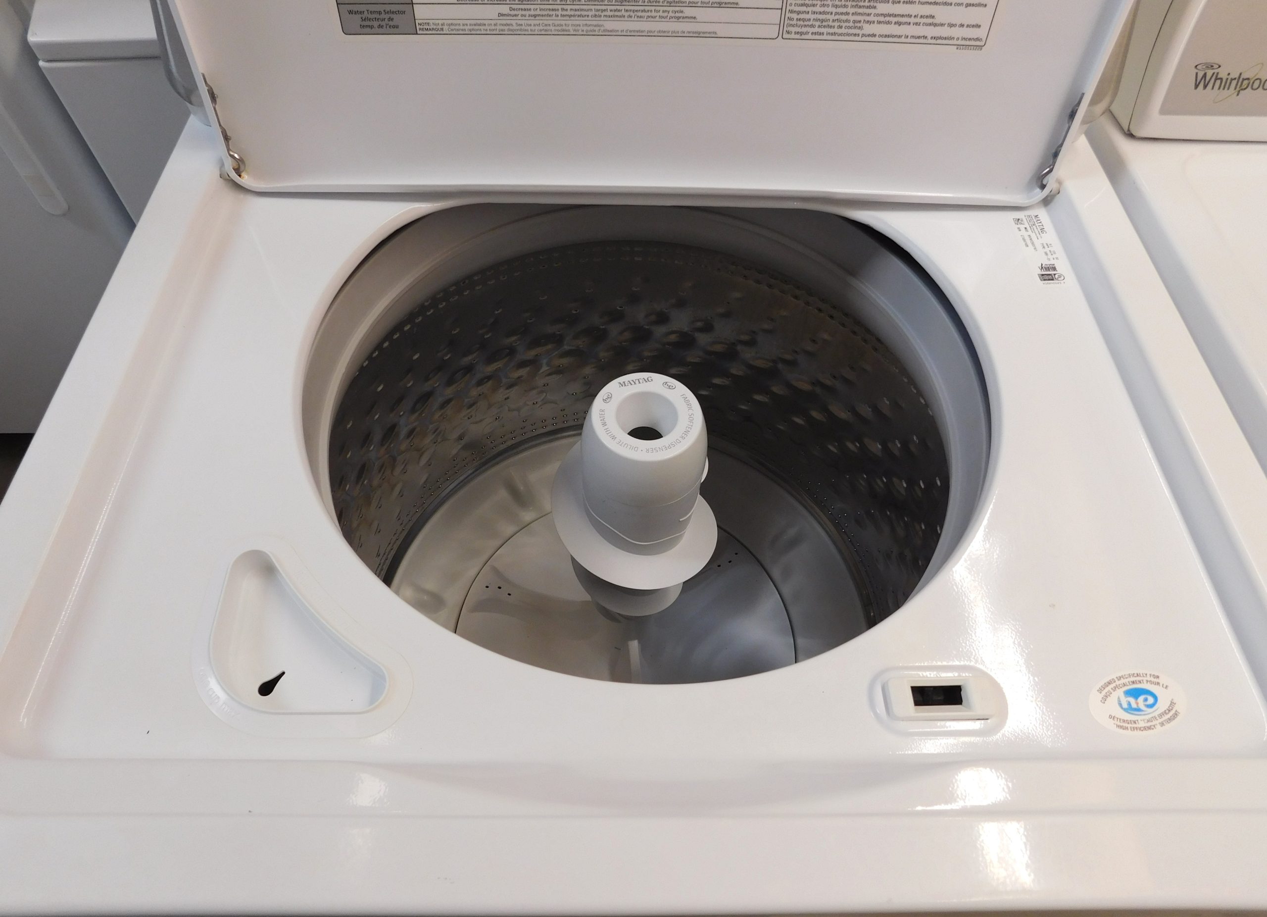 MAYTAG WASHER & WHIRLPOOL GAS DRYER- KING SIZE CAPACITY PLUS - SET PRODUCT ID#A-5000 - Image 7