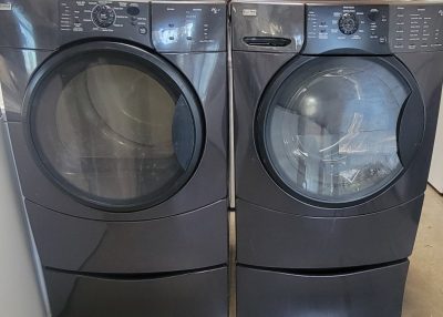 KENMORE WASHER AND GAS DRYER SET - (FRONT LOAD) (DISCOUNTED) PRODUCT ID# V-001