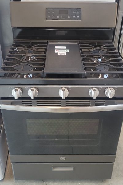STOVE- GE (BLACK & STAINLESS STEEL) - GAS   PRODUCT ID#A-275V