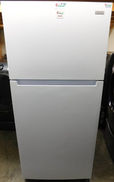 18 CU. FT. (GLASS SHELVES) (NEW) VISSANI TOP FREEZER REFRIGERATOR  A-227