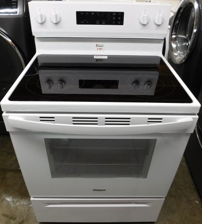 STOVE- 30 INCH (NEW) (6 BURNER) WHIRLPOOL ELECTRIC GLASS TOP STOVE A-267