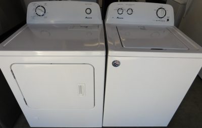 AMANA - WASHER AND GAS DRYER (SUPER CAPACITY) - SET PRODUCT ID#A-484