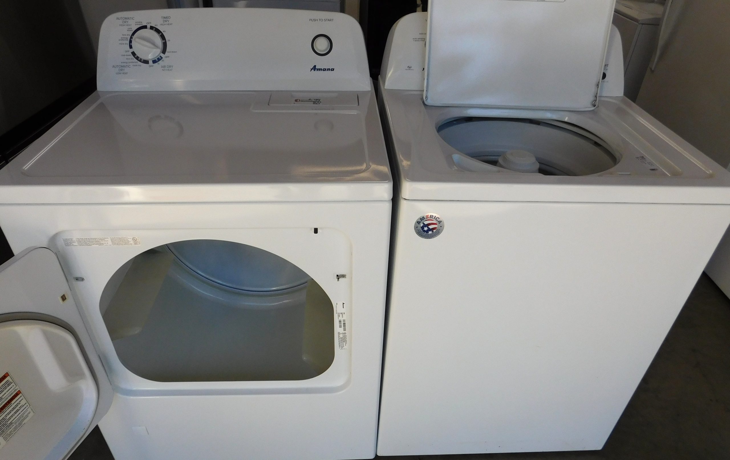 AMANA - WASHER AND GAS DRYER (SUPER CAPACITY) - SET PRODUCT ID#A-484 - Image 2