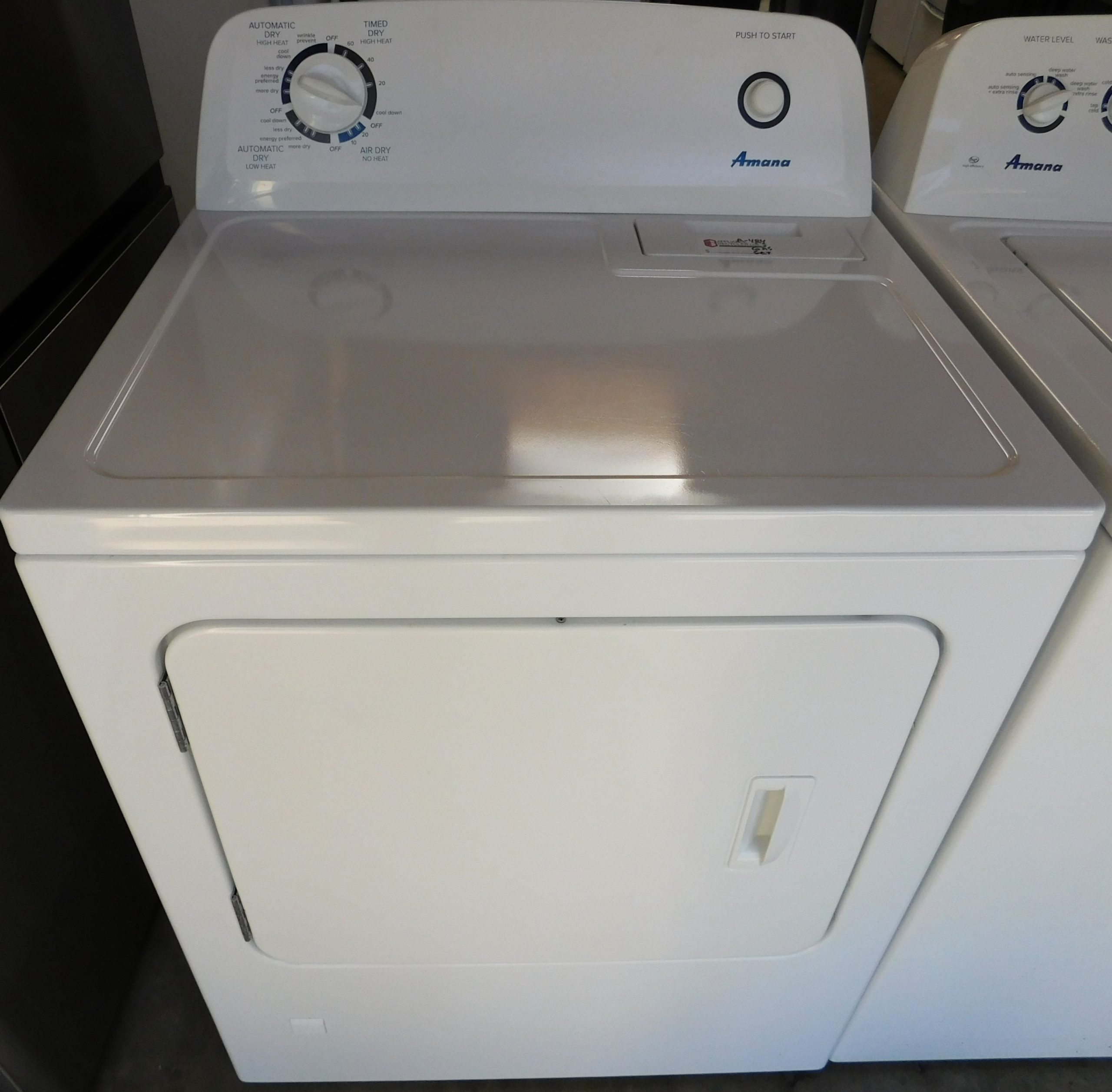 AMANA - WASHER AND GAS DRYER (SUPER CAPACITY) - SET PRODUCT ID#A-484 - Image 3