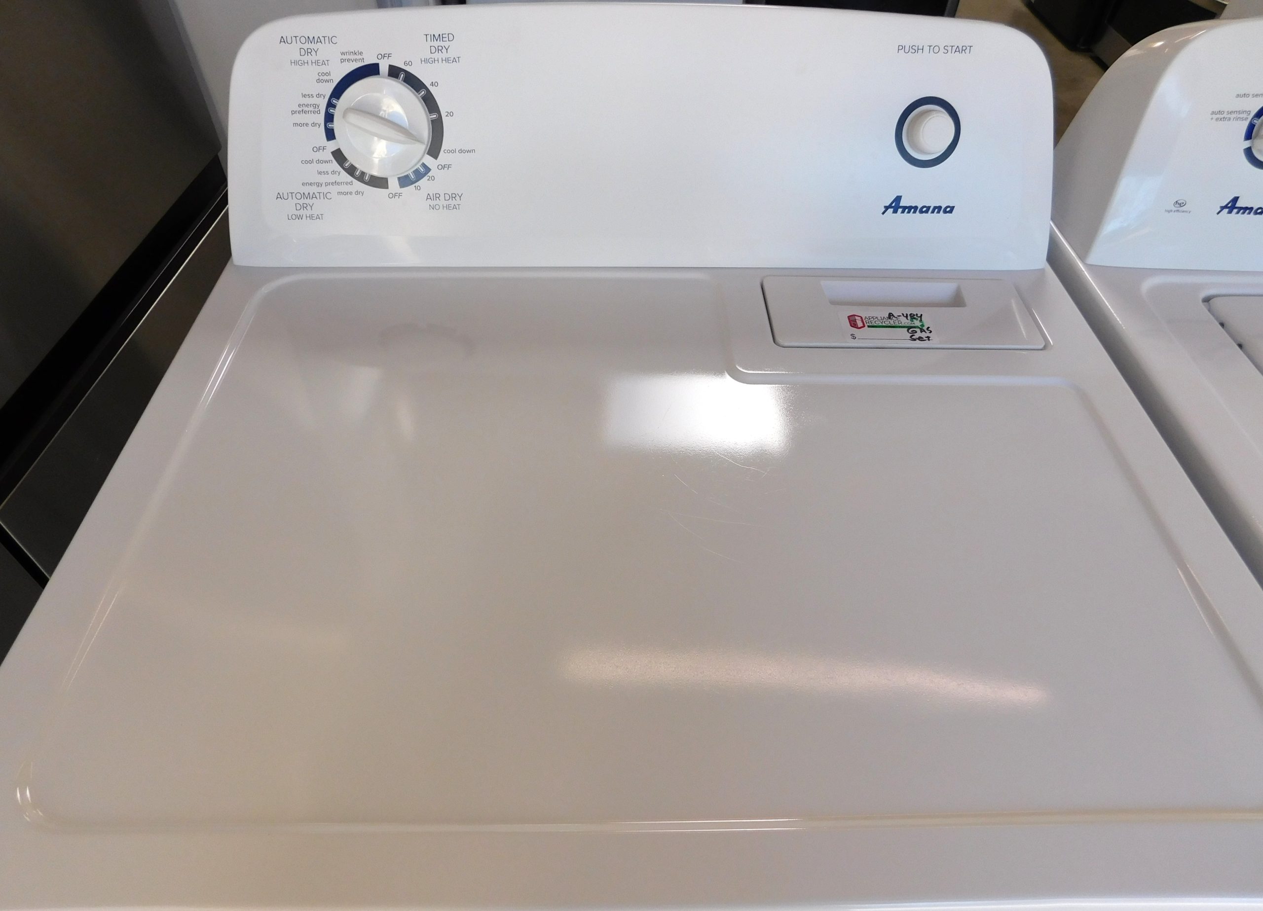 AMANA - WASHER AND GAS DRYER (SUPER CAPACITY) - SET PRODUCT ID#A-484 - Image 4