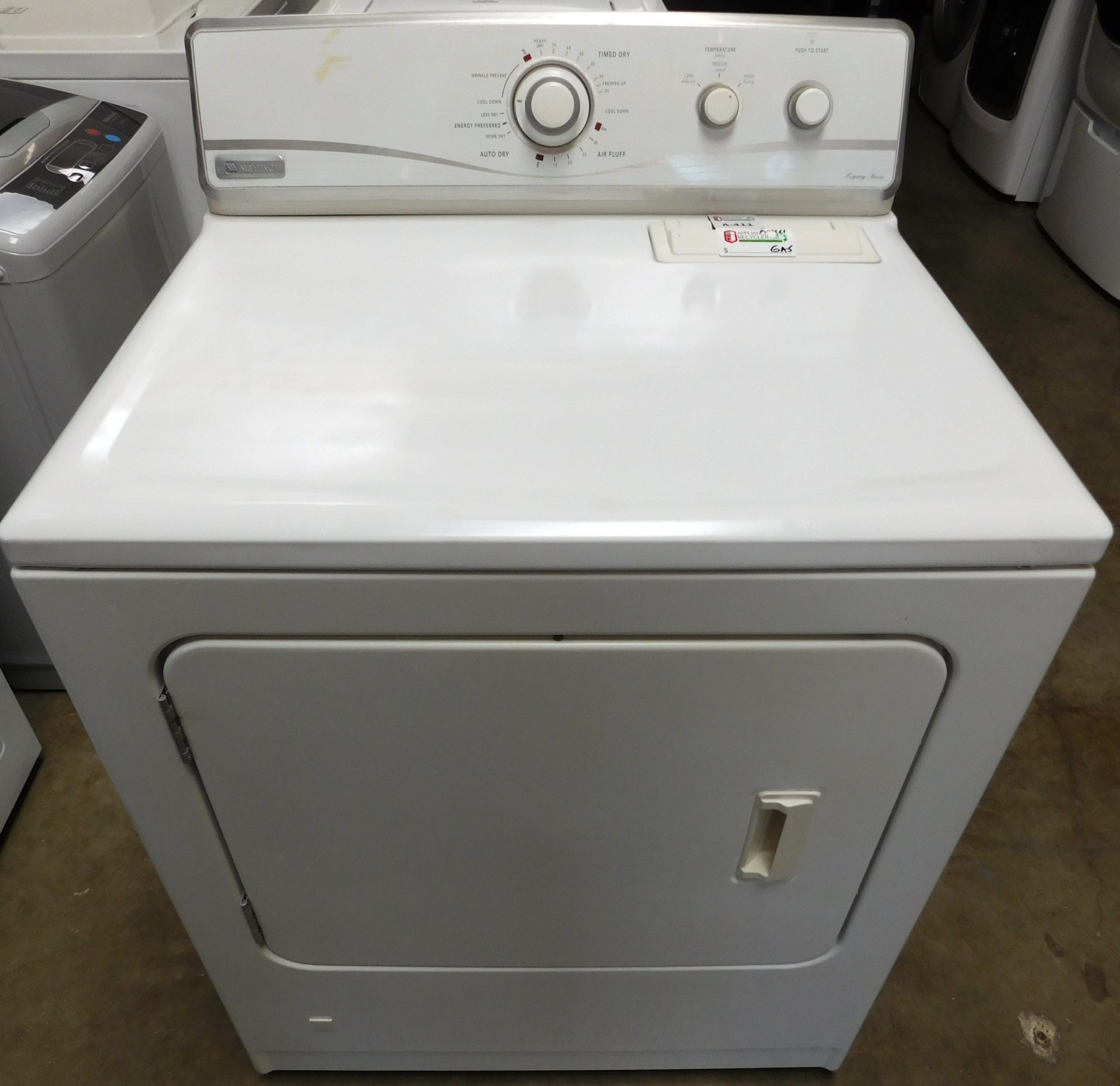 SUGGESTED SET- SUPER CAPACITY - ESTATE WASHER AND MAYTAG GAS DRYER- SET PRODUCT ID#A-252 & A-411 - Image 9