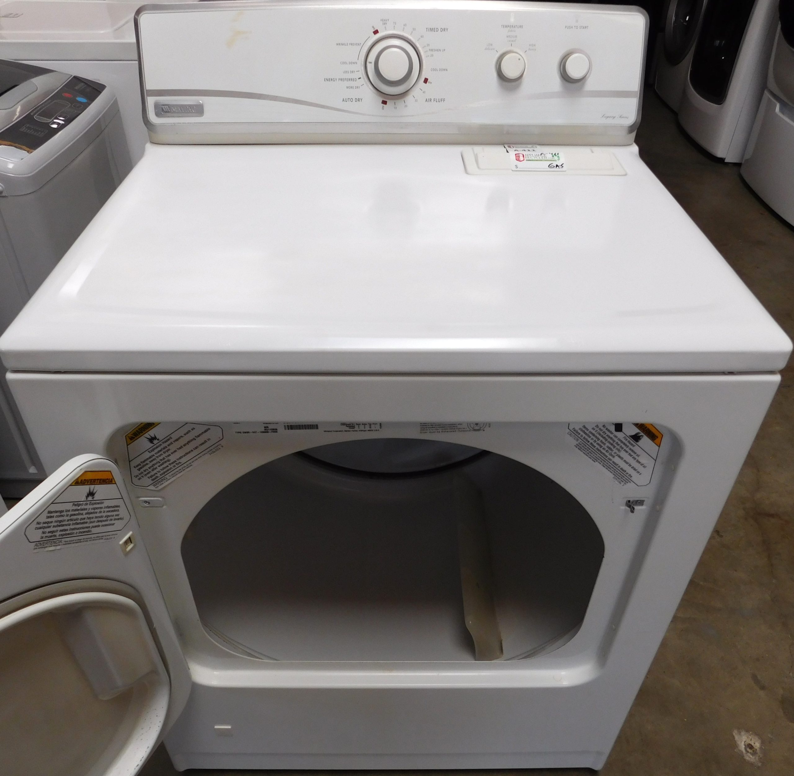 SUGGESTED SET- SUPER CAPACITY - ESTATE WASHER AND MAYTAG GAS DRYER- SET PRODUCT ID#A-252 & A-411 - Image 12